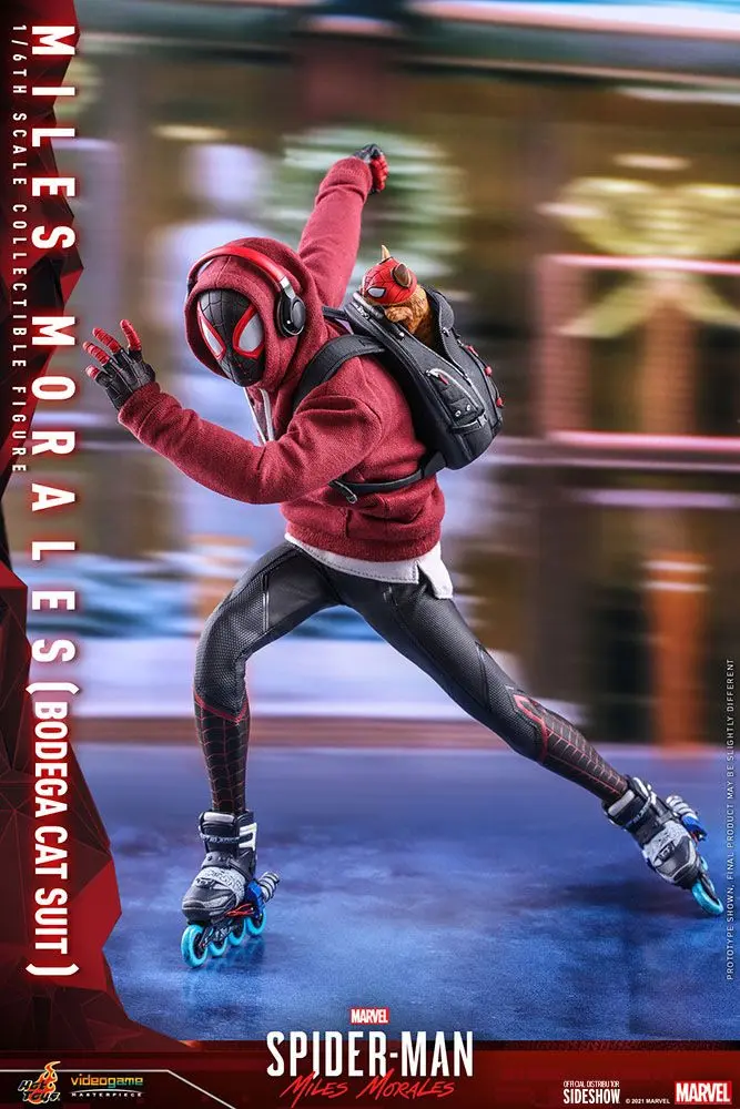 Spider-Man: Miles Morales Videogame Masterpiece Actionfigur 1/6 Miles Morales Bodega Cat Suit 29 cm Produktfoto