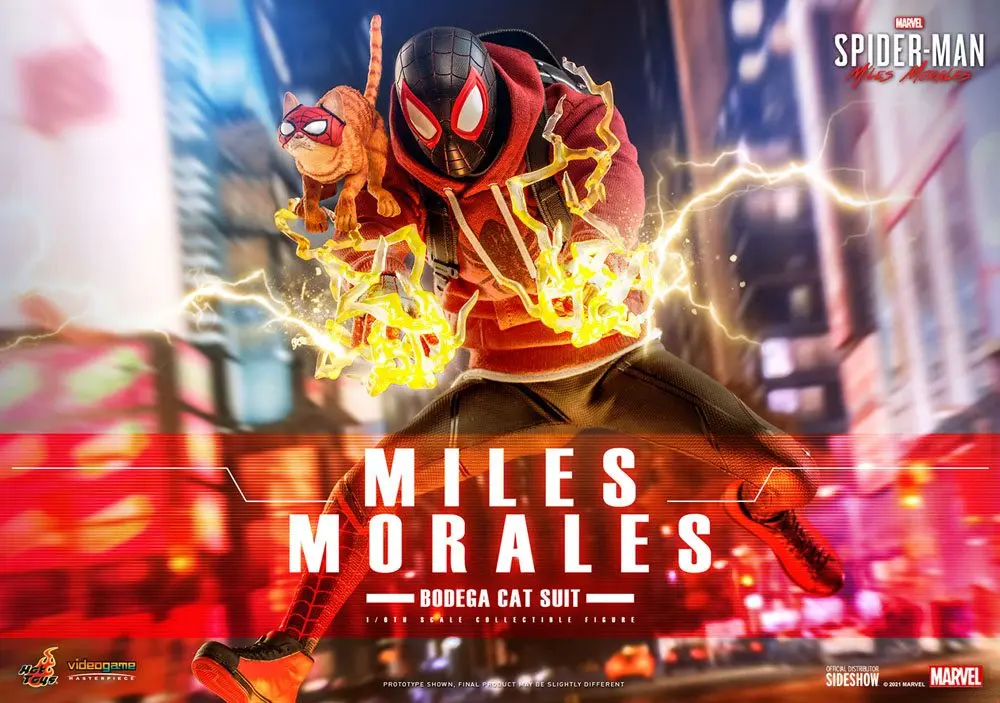 Spider-Man: Miles Morales Videogame Masterpiece Actionfigur 1/6 Miles Morales Bodega Cat Suit 29 cm Produktfoto