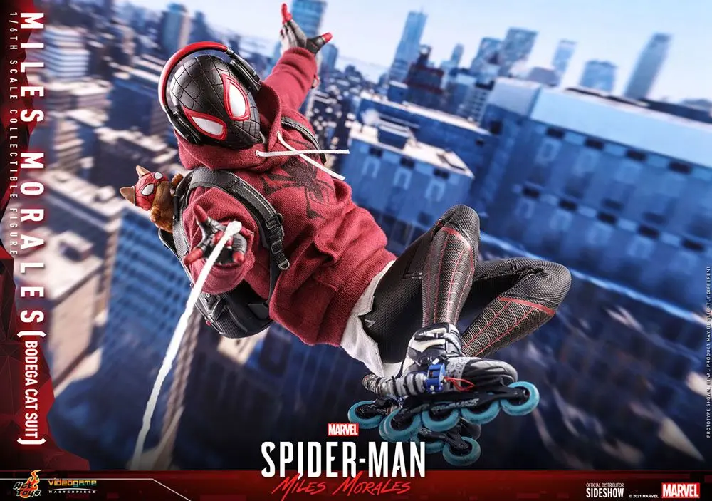 Spider-Man: Miles Morales Videogame Masterpiece Actionfigur 1/6 Miles Morales Bodega Cat Suit 29 cm Produktfoto