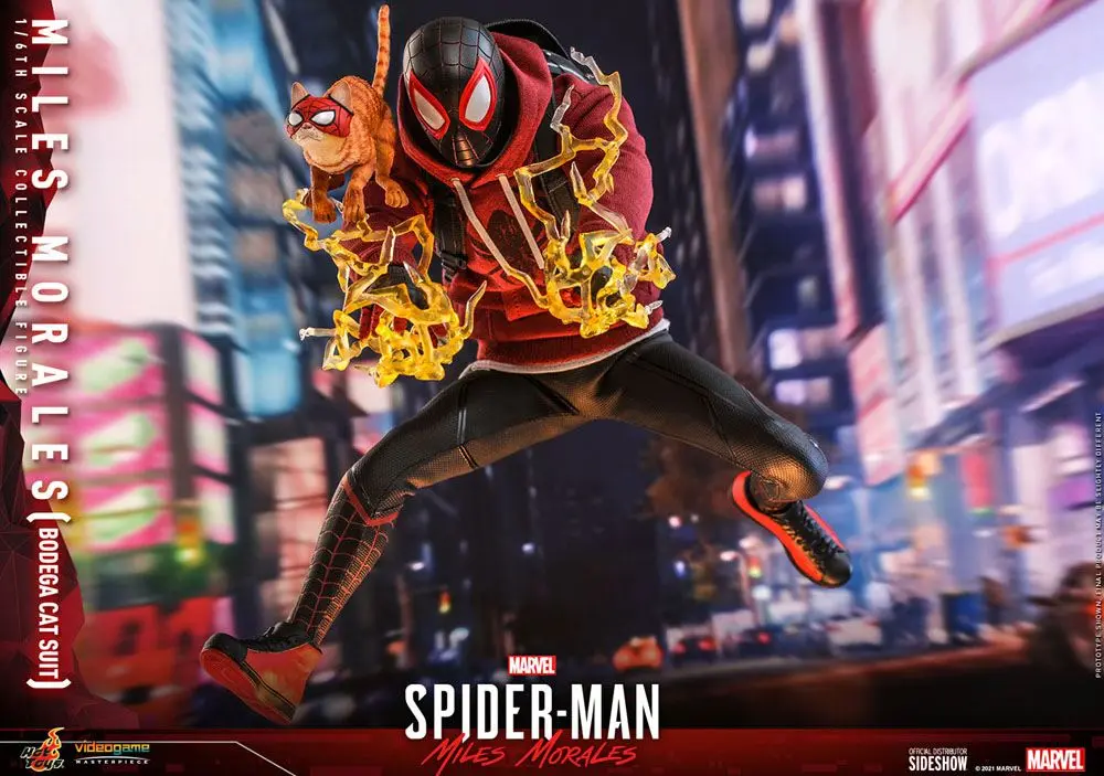 Spider-Man: Miles Morales Videogame Masterpiece Actionfigur 1/6 Miles Morales Bodega Cat Suit 29 cm Produktfoto
