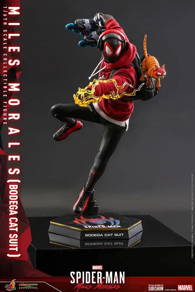 Spider-Man: Miles Morales Videogame Masterpiece Actionfigur 1/6 Miles Morales Bodega Cat Suit 29 cm Produktfoto