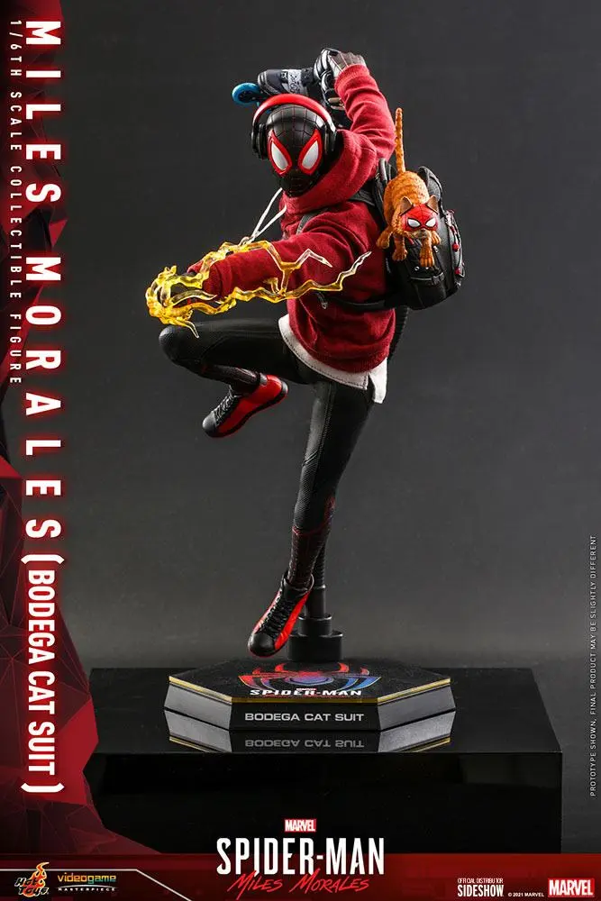 Spider-Man: Miles Morales Videogame Masterpiece Actionfigur 1/6 Miles Morales Bodega Cat Suit 29 cm Produktfoto