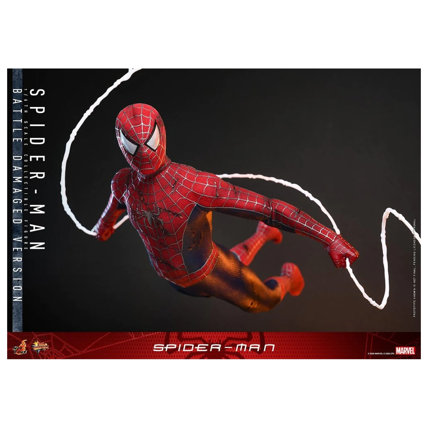 Spider-Man Movie Masterpiece Action-Figur 1/6 Spider-Man (Battle Damaged Version) 30 cm Produktfoto