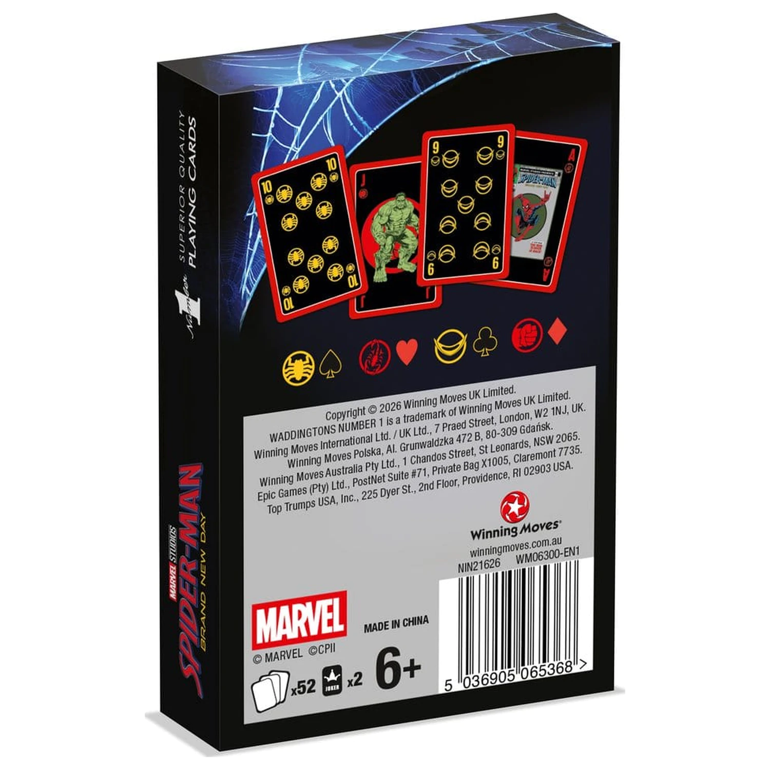 Spider-Man Nr.1 Spielkarten *German* Produktfoto