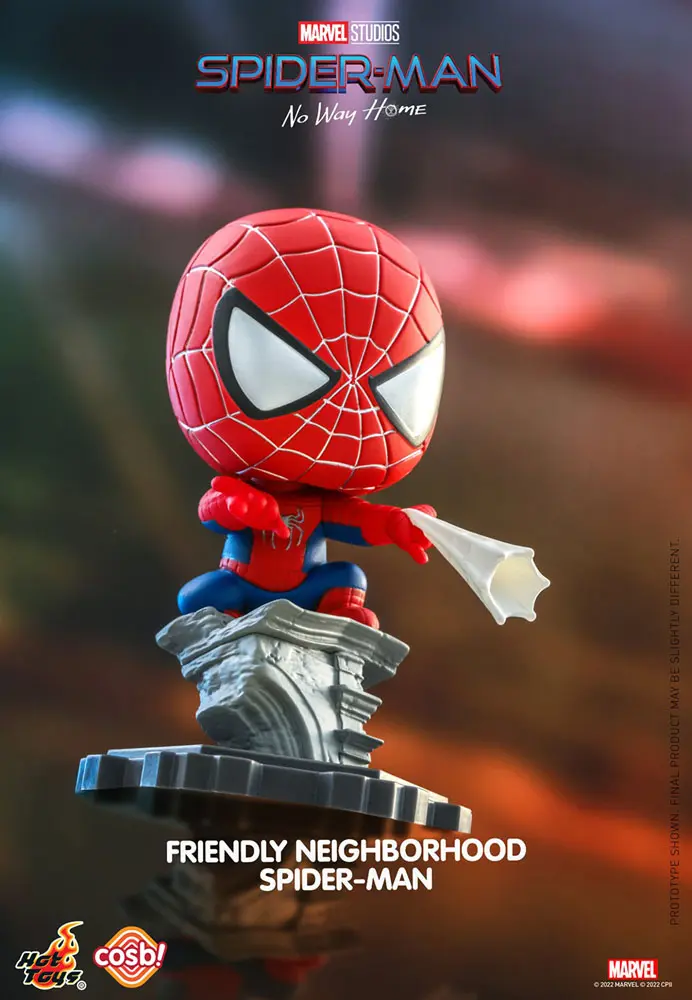 Spider-Man: No Way Home Cosbi Minifigur Friendly Neighborhood Spider-Man 8 cm Produktfoto