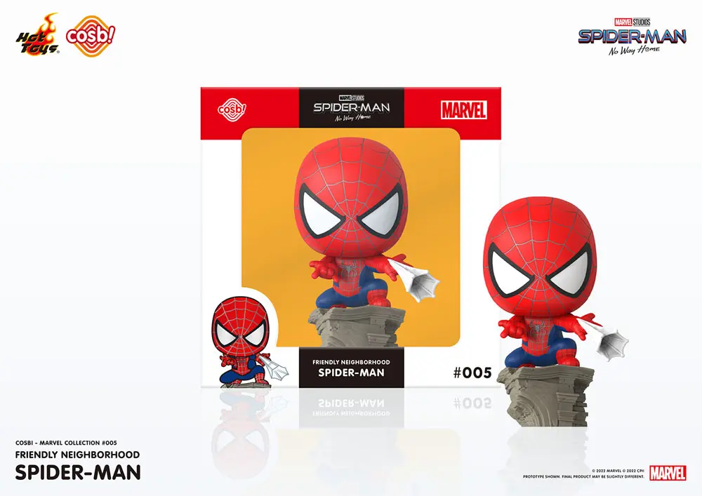 Spider-Man: No Way Home Cosbi Minifigur Friendly Neighborhood Spider-Man 8 cm Produktfoto