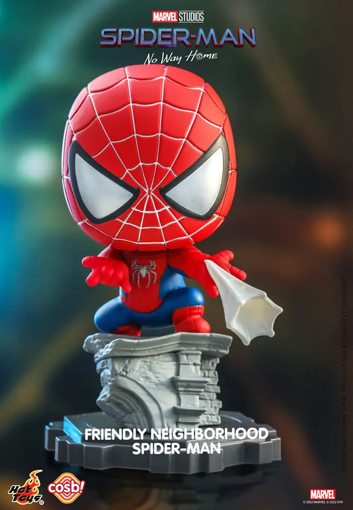 Spider-Man: No Way Home Cosbi Minifigur Friendly Neighborhood Spider-Man 8 cm Produktfoto