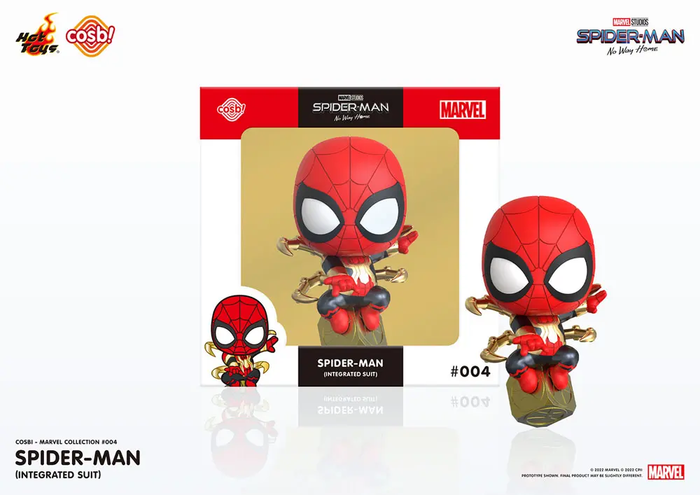 Spider-Man: No Way Home Cosbi Minifigur Spider-Man (Integrated Suit) 8 cm termékfotó