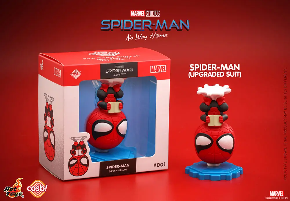 Spider-Man: No Way Home Cosbi Minifigur Spider-Man (Upgraded Suit) 8 cm Produktfoto
