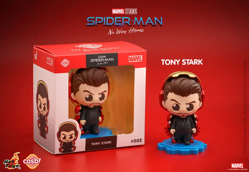 Spider-Man: No Way Home Cosbi Minifigur Tony Stark 8 cm termékfotó