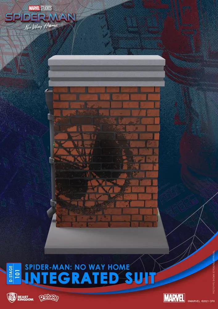 Spider-Man: No Way Home D-Stage PVC Diorama Spider-Man Integrated Suit Closed Box Version 16 cm Produktfoto