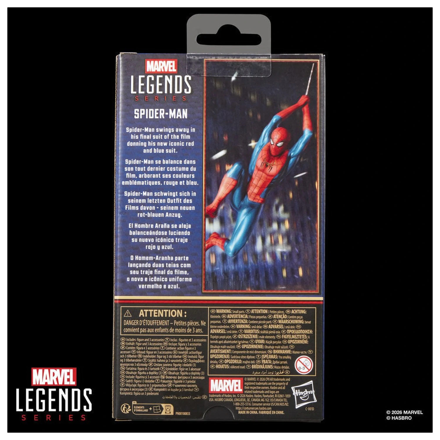 Spider-Man No Way Home Marvel Legends Series Spider-Man Figur 15cm Produktfoto