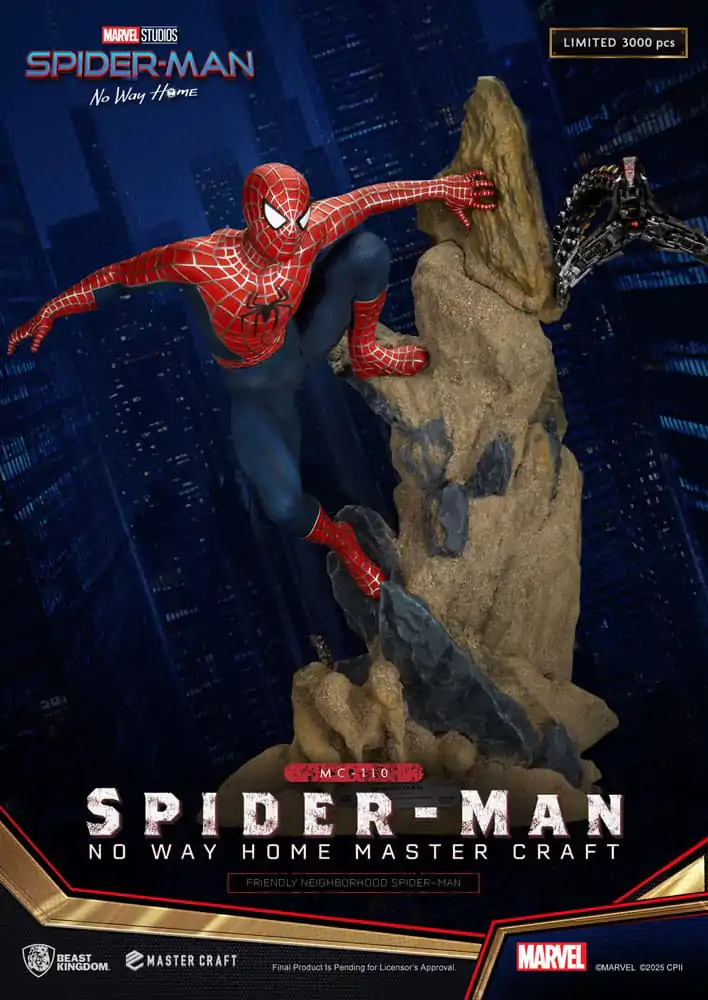 Spider-Man: No Way Home Master Craft Statue Friendly Neighborhood Spider-Man 36 cm Produktfoto