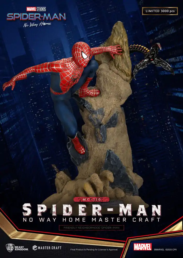 Spider-Man: No Way Home Master Craft Statue Friendly Neighborhood Spider-Man 36 cm Produktfoto