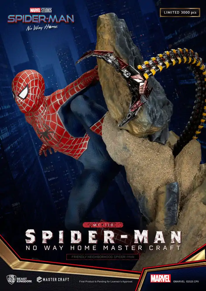 Spider-Man: No Way Home Master Craft Statue Friendly Neighborhood Spider-Man 36 cm Produktfoto
