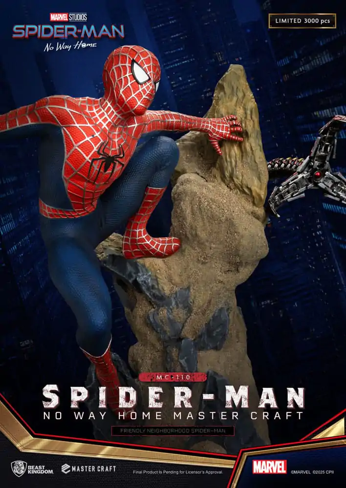 Spider-Man: No Way Home Master Craft Statue Friendly Neighborhood Spider-Man 36 cm Produktfoto