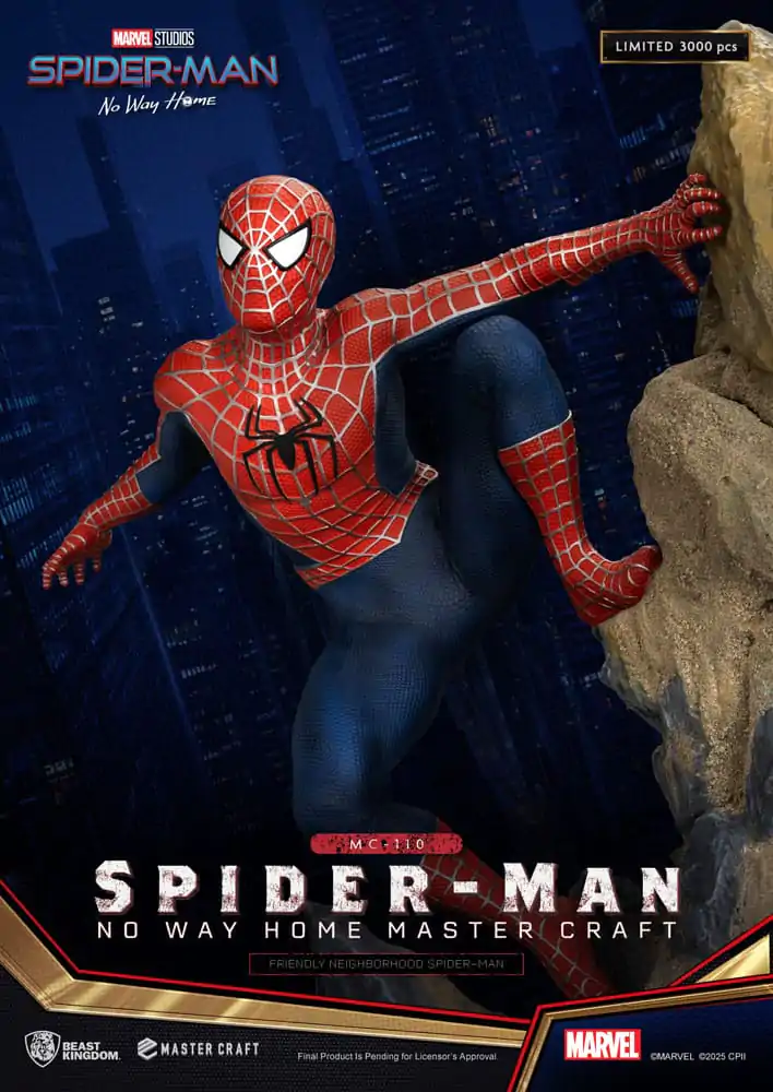 Spider-Man: No Way Home Master Craft Statue Friendly Neighborhood Spider-Man 36 cm Produktfoto