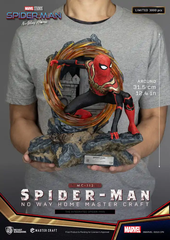 Spider-Man: No Way Home Master Craft Statue The Integrated Spider-Man 31 cm Produktfoto