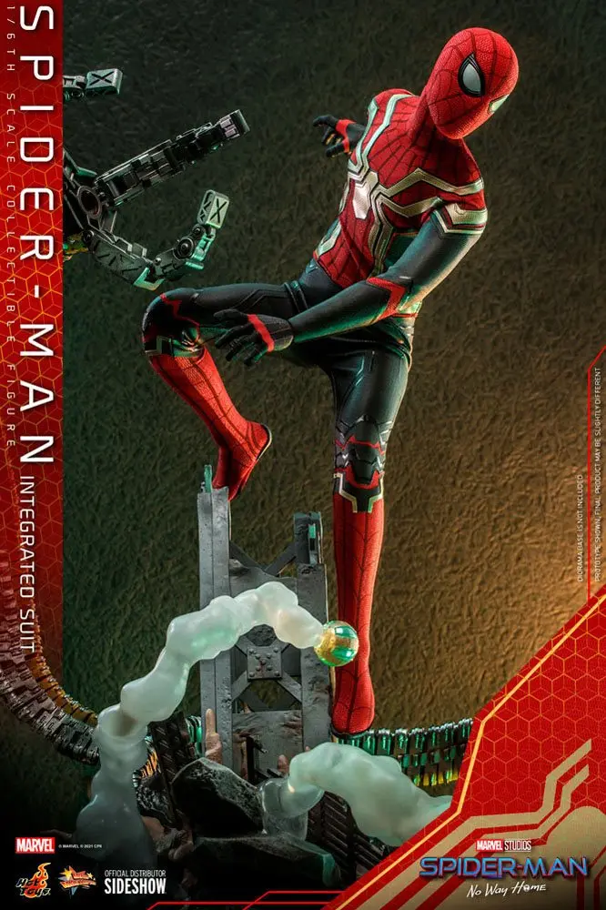 Spider-Man: No Way Home Movie Masterpiece Actionfigur 1/6 Spider-Man (Integrated Suit) 29 cm Produktfoto