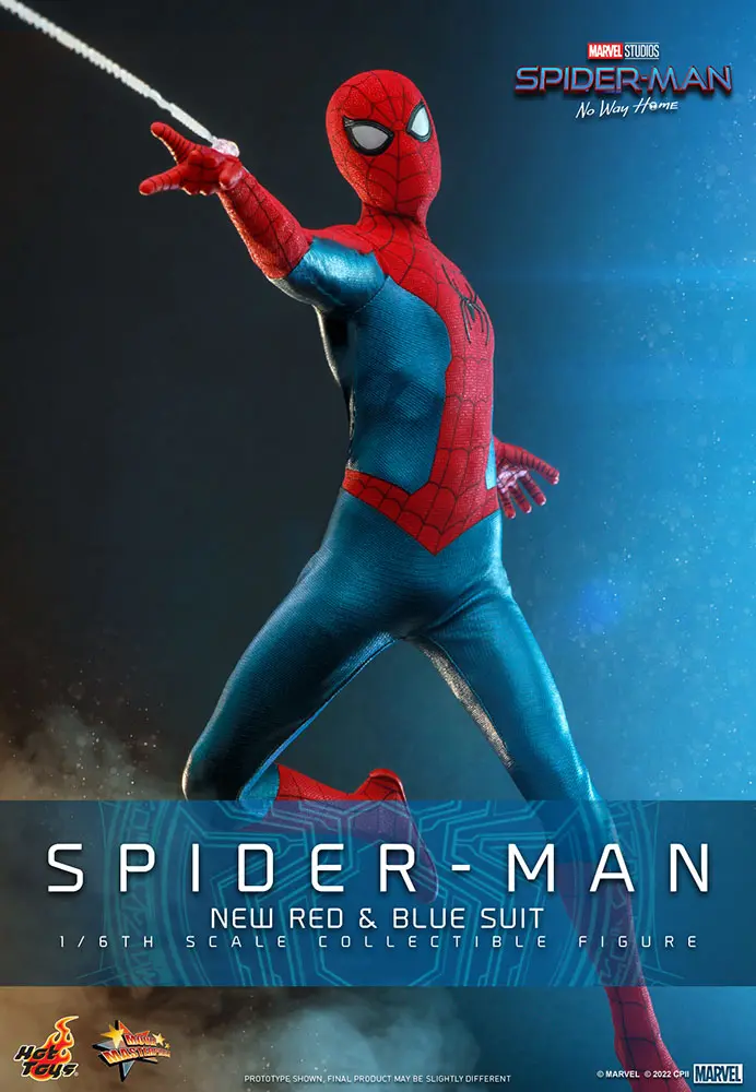 Spider-Man: No Way Home Movie Masterpiece Actionfigur 1/6 Spider-Man (New Red and Blue Suit) 28 cm termékfotó