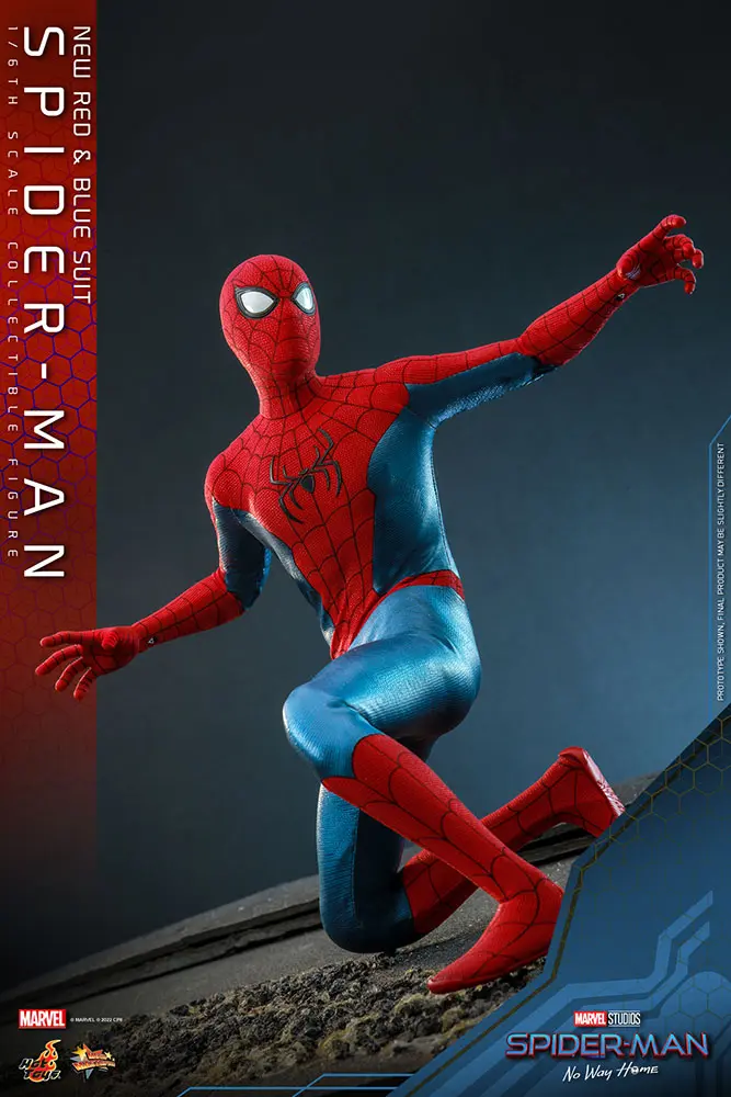 Spider-Man: No Way Home Movie Masterpiece Actionfigur 1/6 Spider-Man (New Red and Blue Suit) 28 cm termékfotó