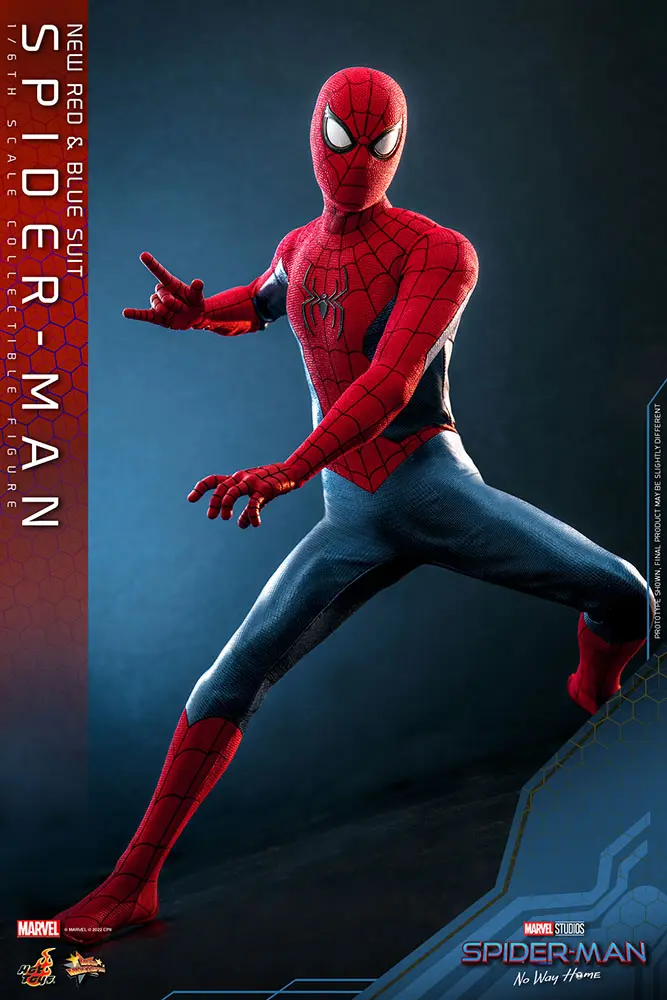 Spider-Man: No Way Home Movie Masterpiece Actionfigur 1/6 Spider-Man (New Red and Blue Suit) 28 cm termékfotó