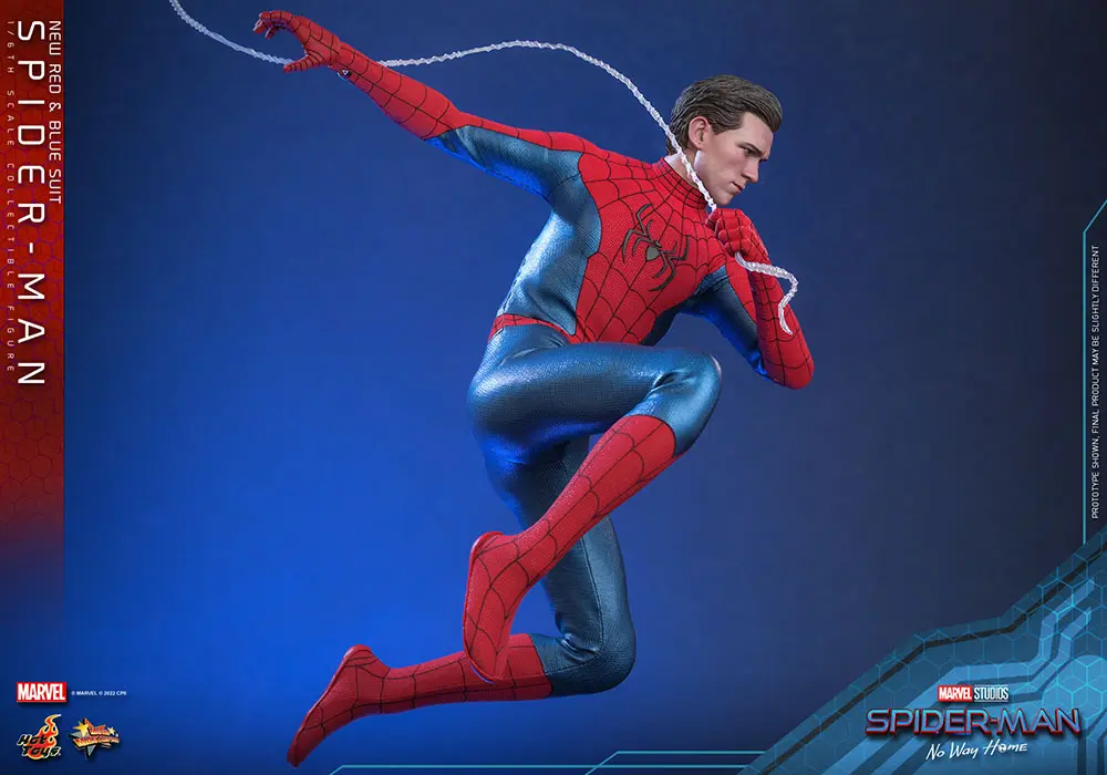 Spider-Man: No Way Home Movie Masterpiece Actionfigur 1/6 Spider-Man (New Red and Blue Suit) 28 cm termékfotó