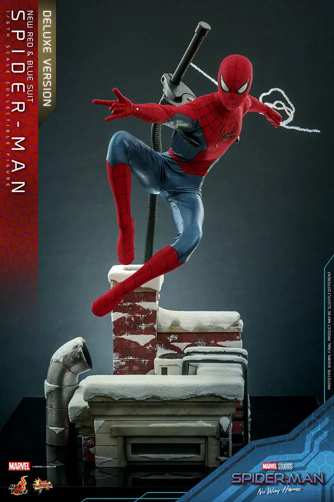 Spider-Man: No Way Home Movie Masterpiece Actionfigur 1/6 Spider-Man (New Red and Blue Suit) (Deluxe Version) 28 cm termékfotó