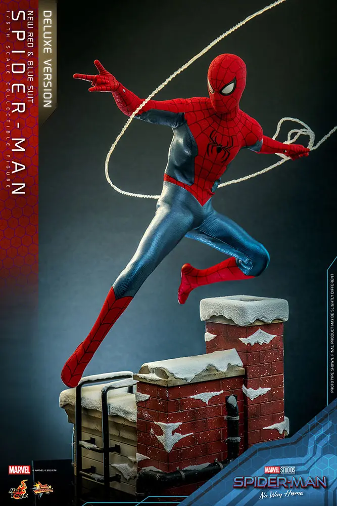 Spider-Man: No Way Home Movie Masterpiece Actionfigur 1/6 Spider-Man (New Red and Blue Suit) (Deluxe Version) 28 cm termékfotó