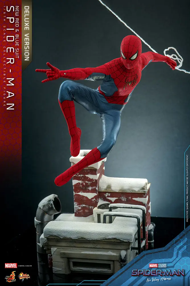 Spider-Man: No Way Home Movie Masterpiece Actionfigur 1/6 Spider-Man (New Red and Blue Suit) (Deluxe Version) 28 cm termékfotó