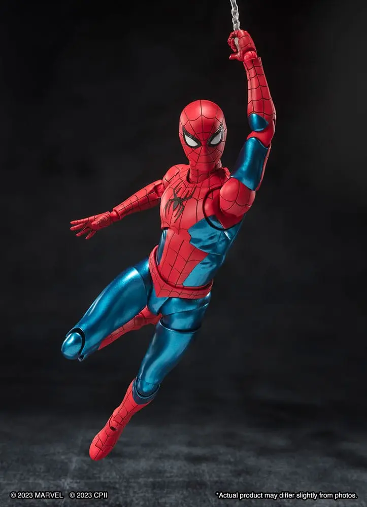 Spider-Man: No Way Home S.H. Figuarts Actionfigur Spider-Man (New Red &amp; Blue Suit) 15 cm Produktfoto