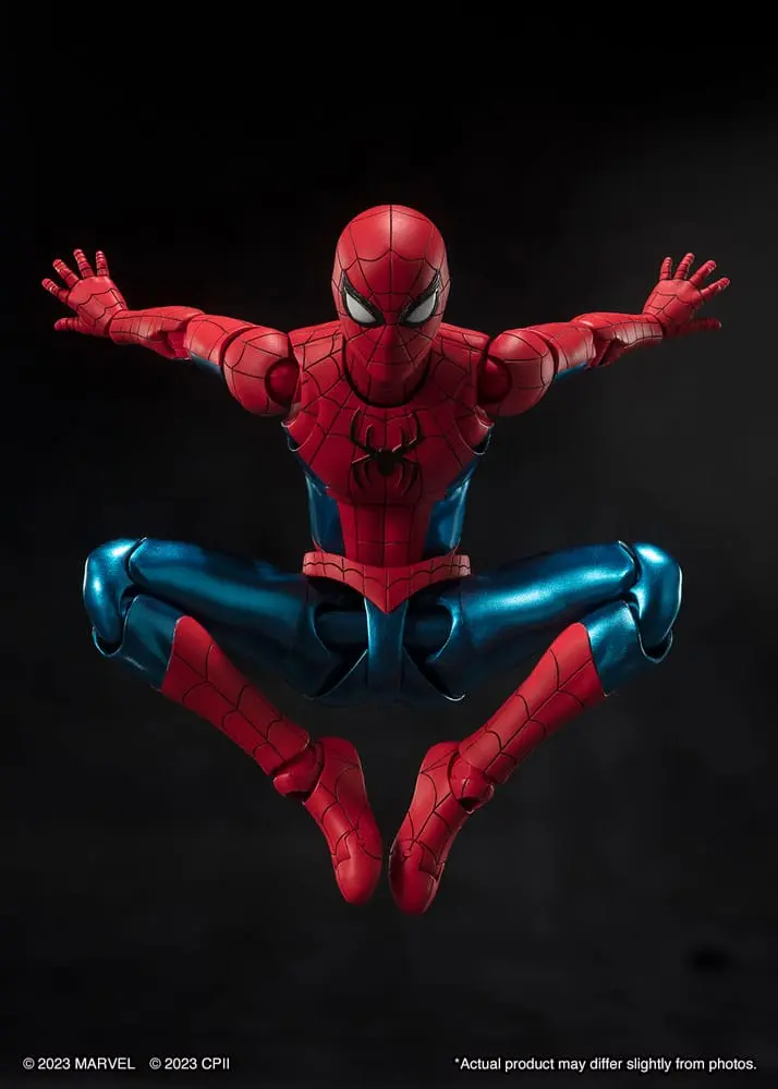 Spider-Man: No Way Home S.H. Figuarts Actionfigur Spider-Man (New Red &amp; Blue Suit) 15 cm Produktfoto