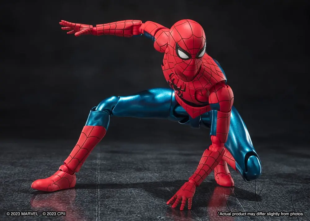 Spider-Man: No Way Home S.H. Figuarts Actionfigur Spider-Man (New Red &amp; Blue Suit) 15 cm Produktfoto