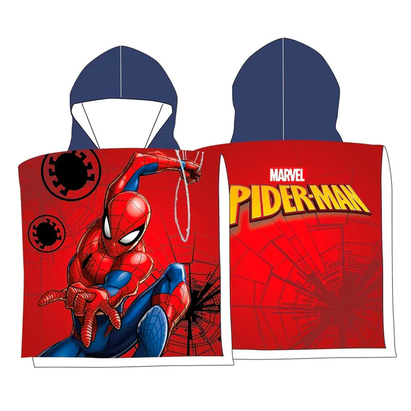 Marvel Spiderman Baumwolle Poncho Handtuch termékfotó