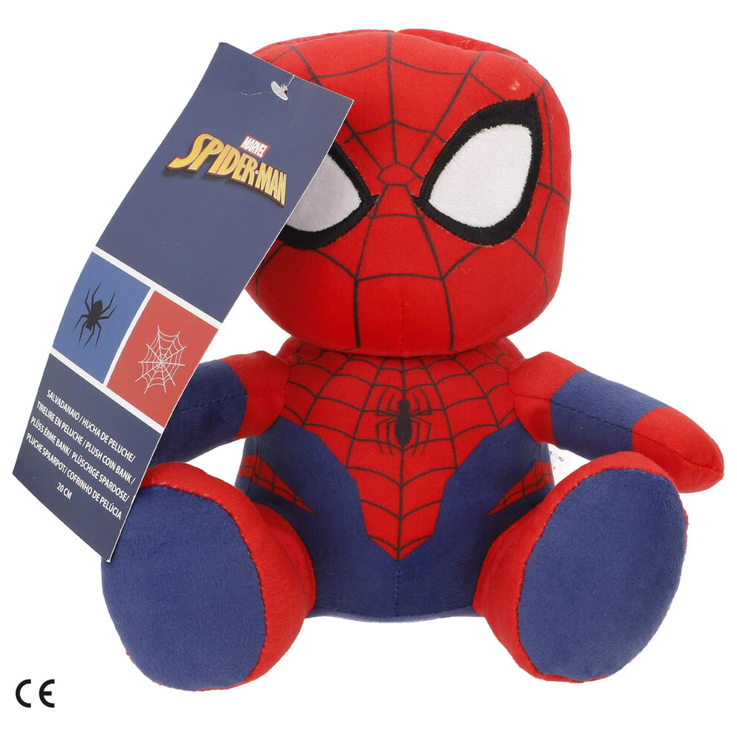 Marvel Spiderman Spardose Plüschfigur 20cm Produktfoto