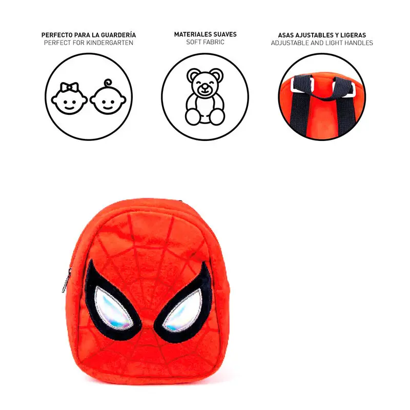 Marvel Spiderman Plüsch Rucksack 22cm Produktfoto