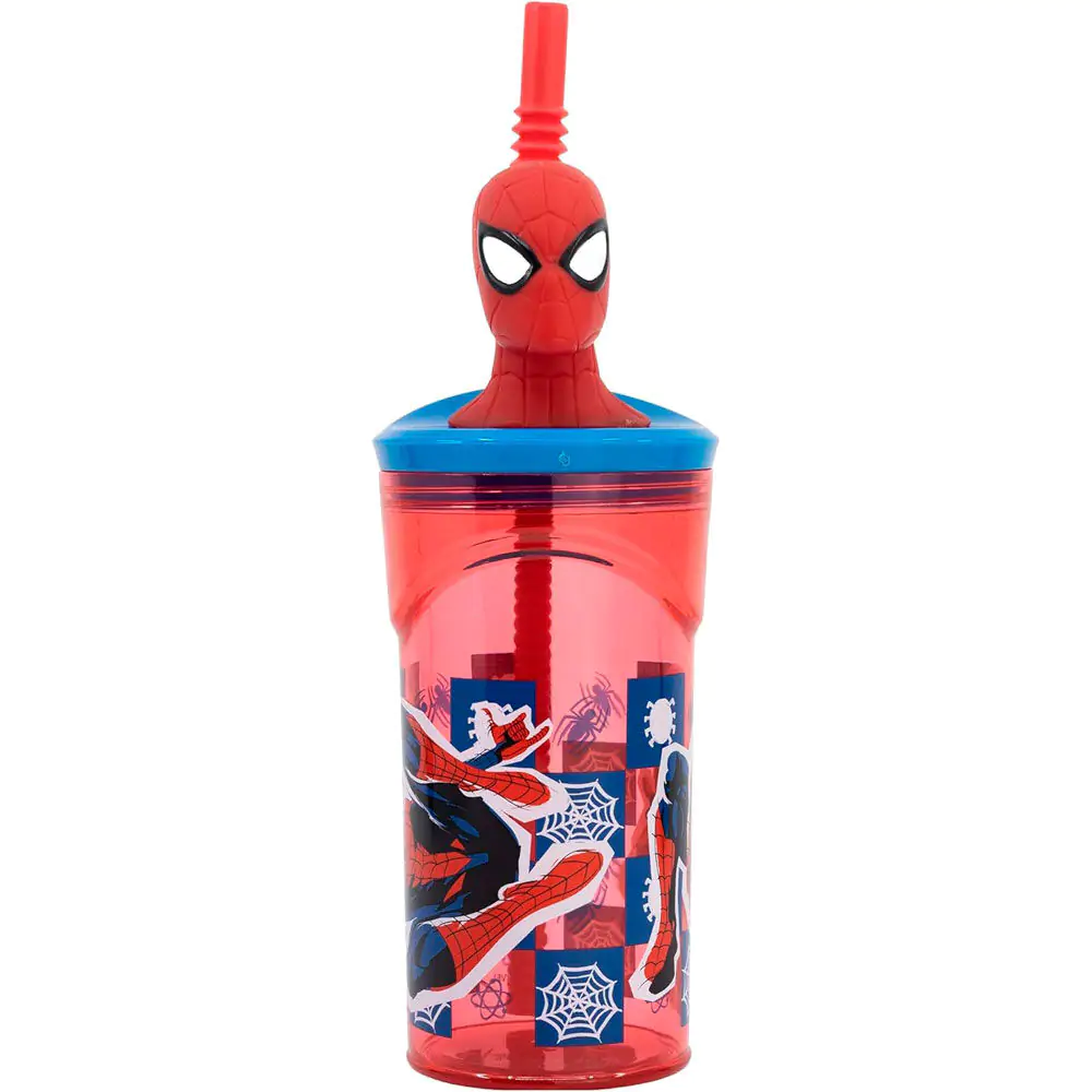 Marvel Spiderman Glas mit 3D Figur 360ml Produktfoto