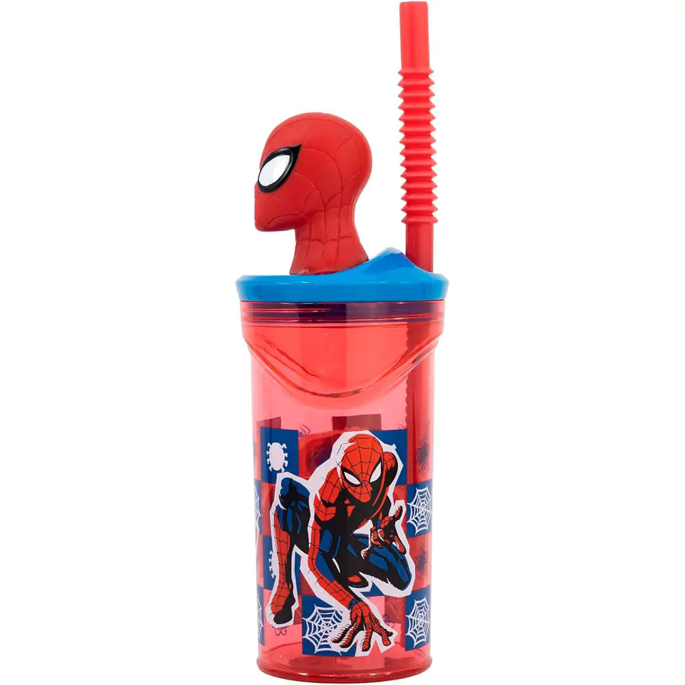 Marvel Spiderman Glas mit 3D Figur 360ml Produktfoto