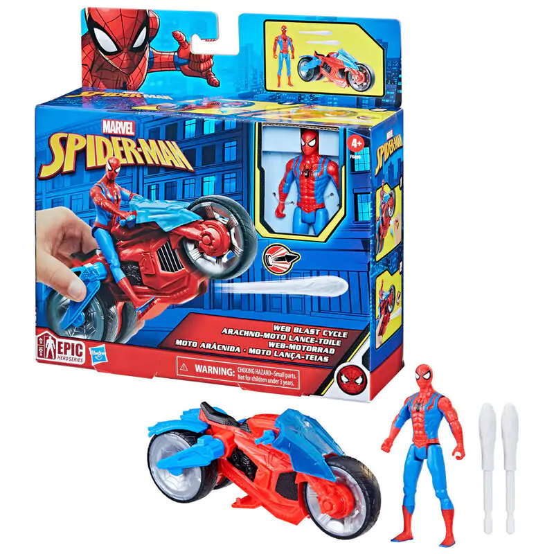 Marvel Spiderman Spiderman + Fahrzeug Figur Produktfoto