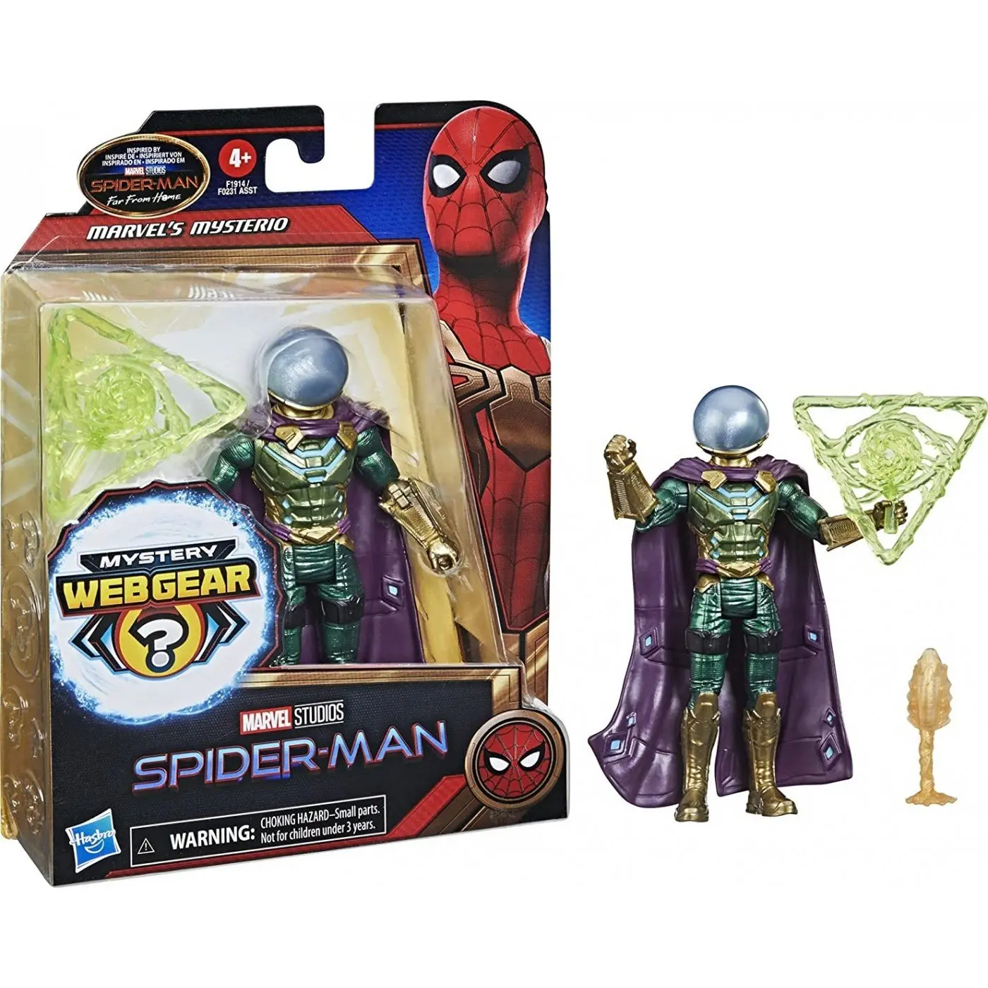 Spider-Man Pókember Mysterio Mystery Web Gear Actionfigur 13cm termékfotó