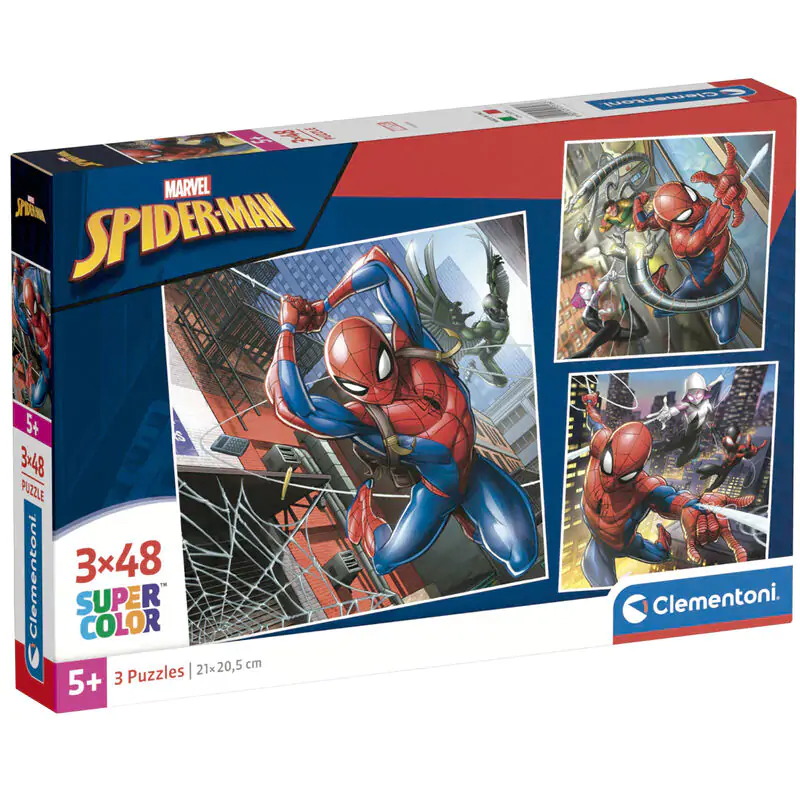 Marvel Spiderman Puzzle 3x48St termékfotó