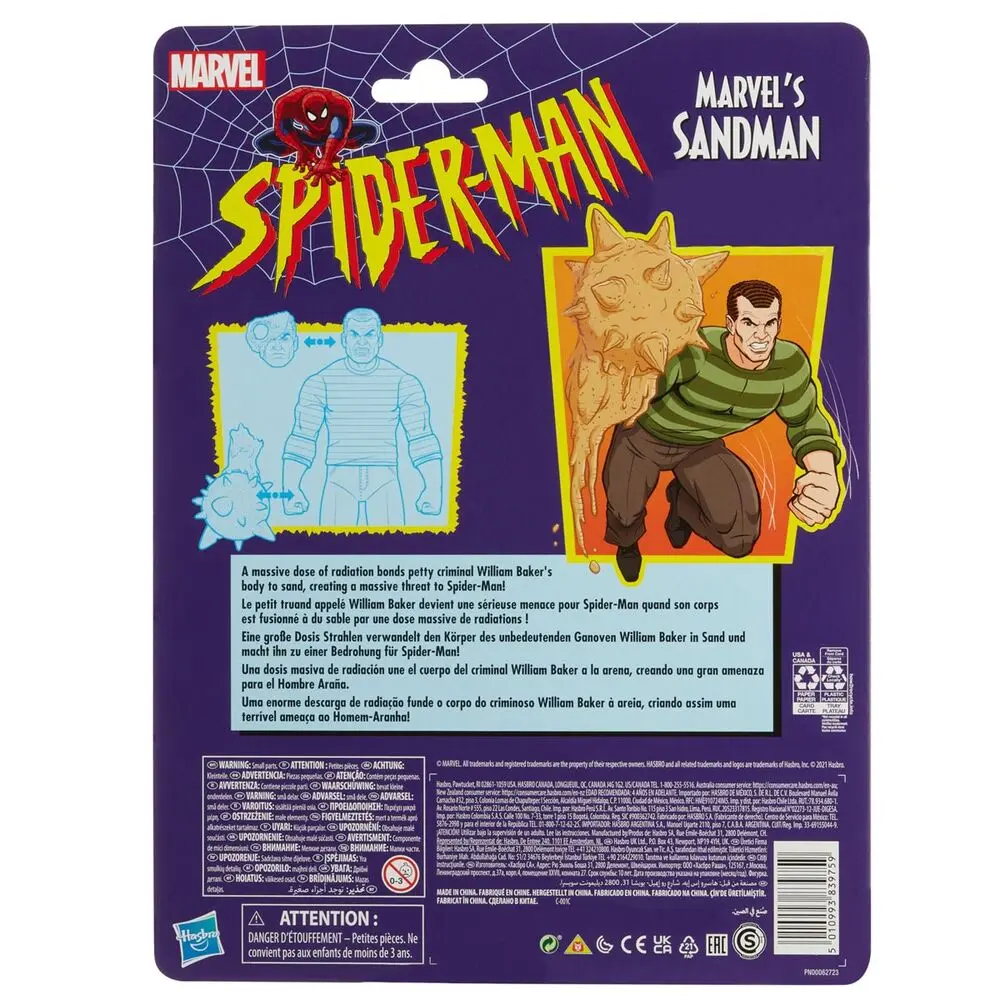 Spider-Man Marvel Legends Serie Action-Figur 2021 Marvel's Sandman 15 cm Produktfoto