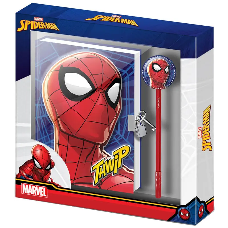 Marvel Spiderman Sides Tagebuch und Sift Set Produktfoto