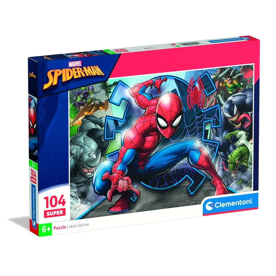 Marvel Spiderman super Puzzle 104St Produktfoto