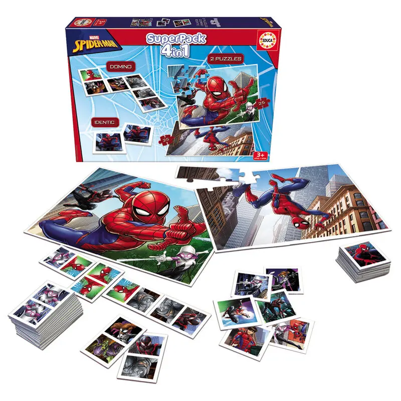 Marvel Spiderman Superpack 4 in 1 Produktfoto