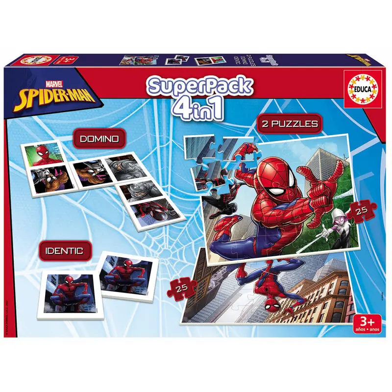 Marvel Spiderman Superpack 4 in 1 Produktfoto