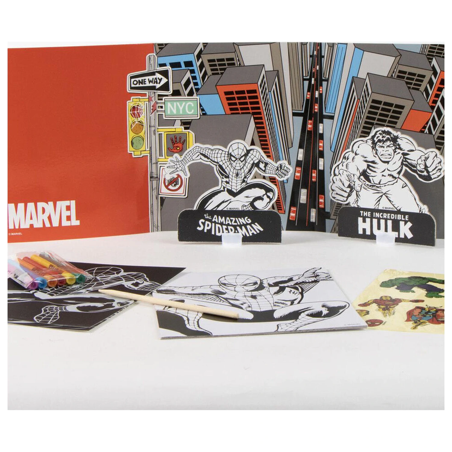 Marvel Spiderman Malrucksack-Set Produktfoto