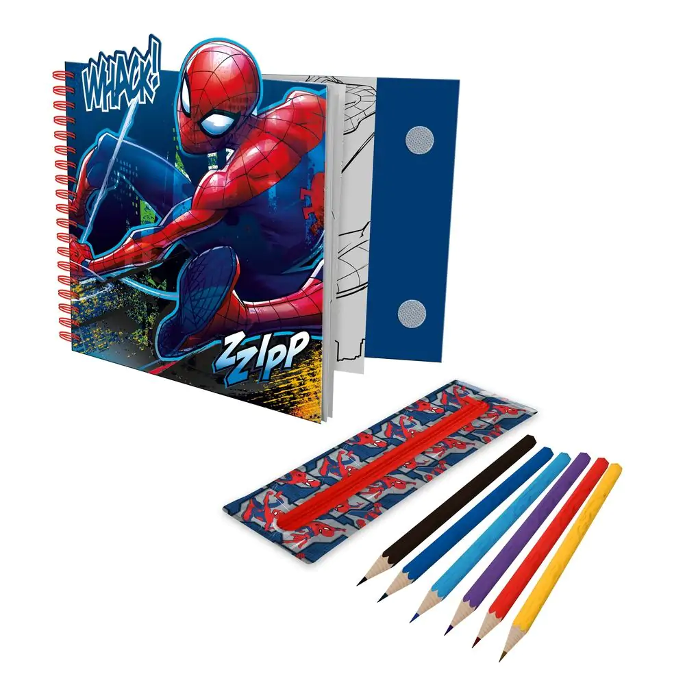 Marvel Spiderman Malset mit Mäppchen Produktfoto