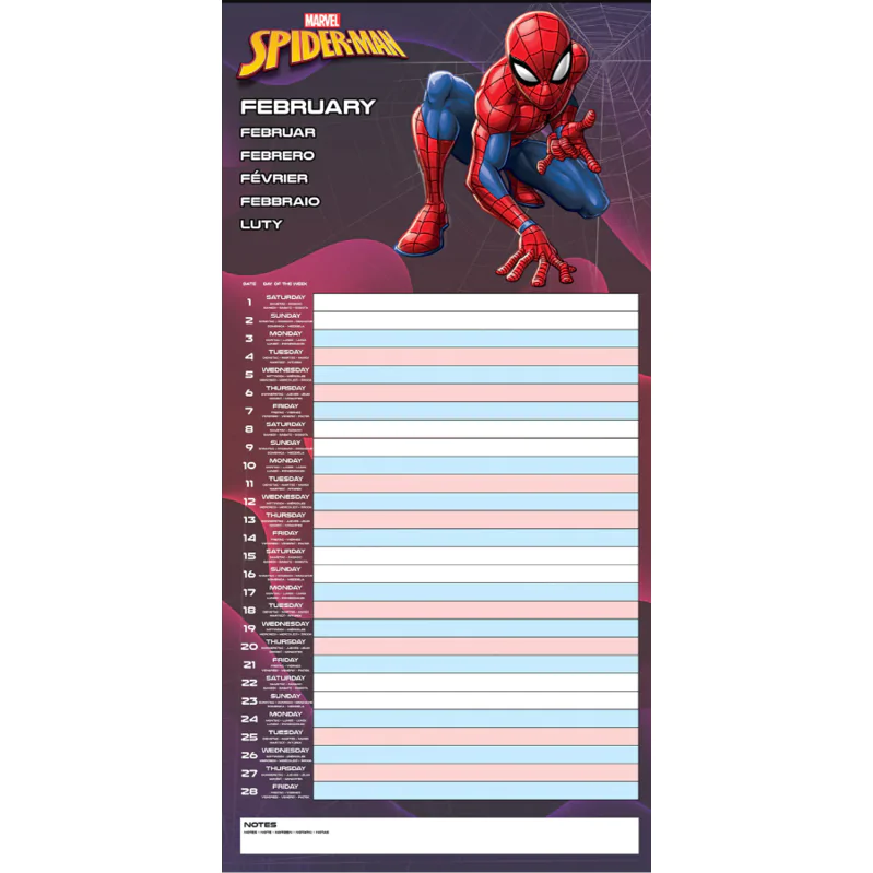 Marvel Spiderman Planer Kalender termékfotó