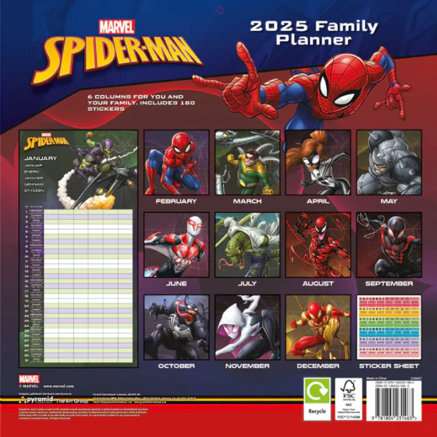 Marvel Spiderman Planer Kalender termékfotó